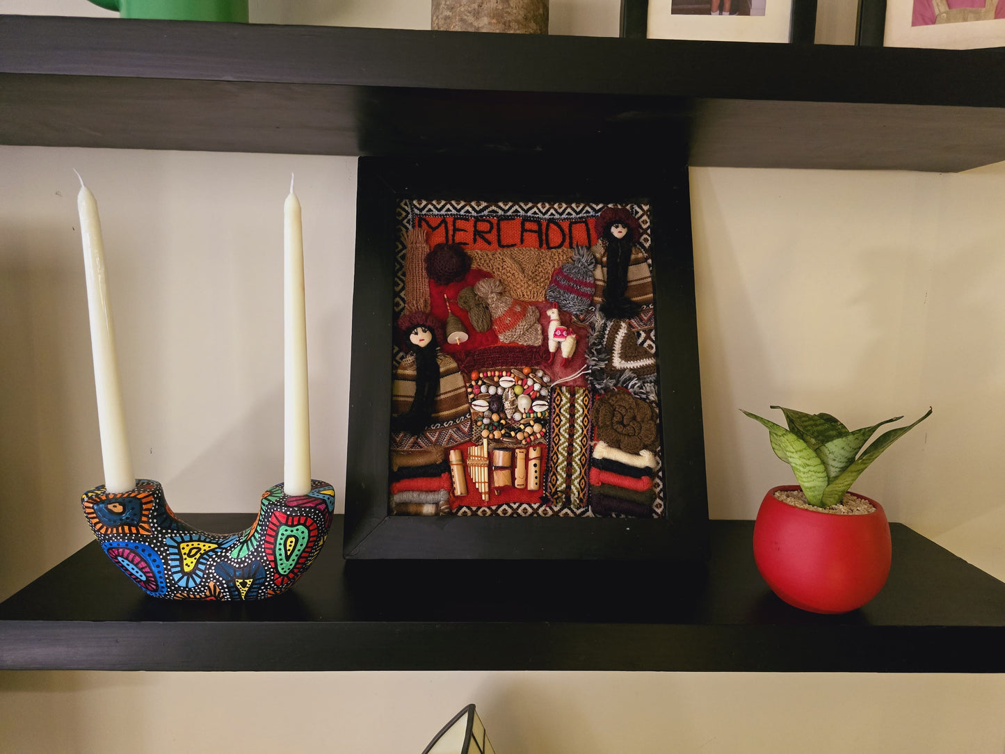 Arch Hand-Painted Candle Holder