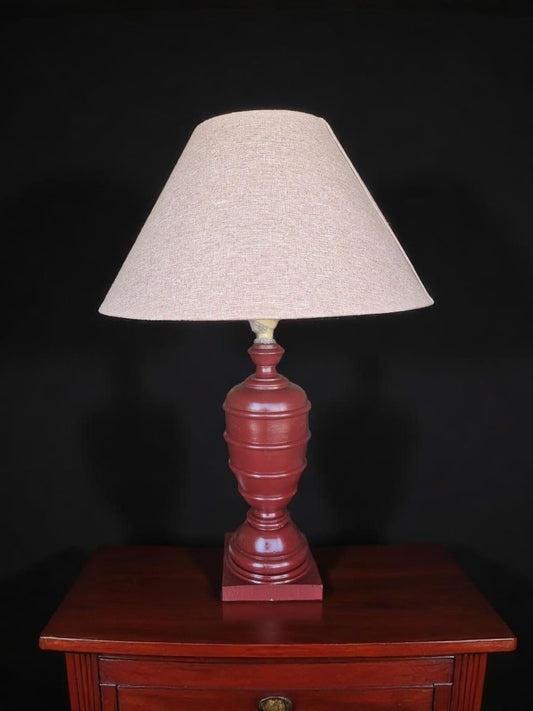 Terra Cotta Bloom Hand-Painted Table Lamp