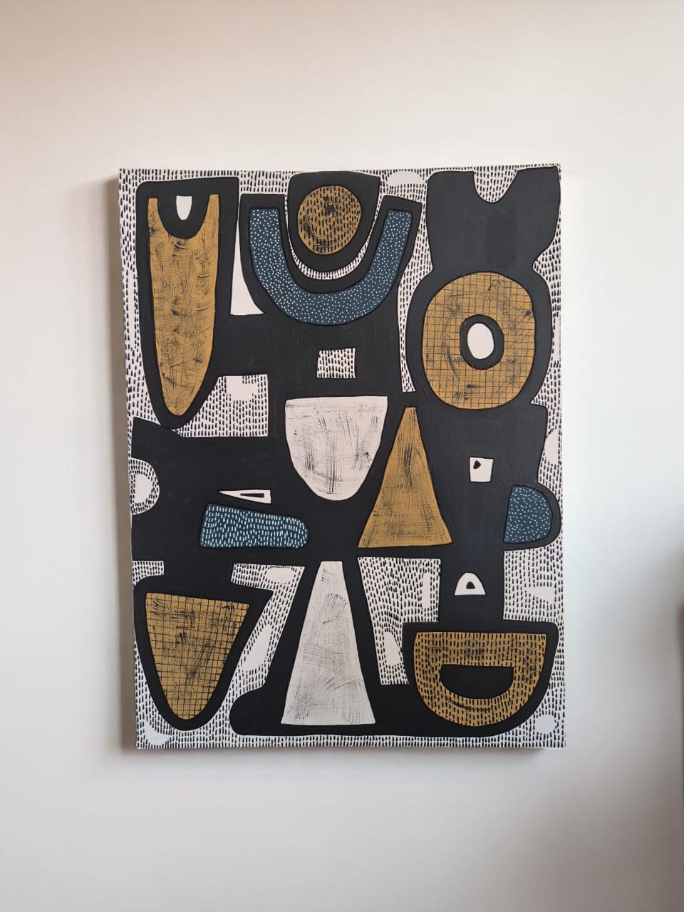 Earth Forms Hand-Painted Abstract Art