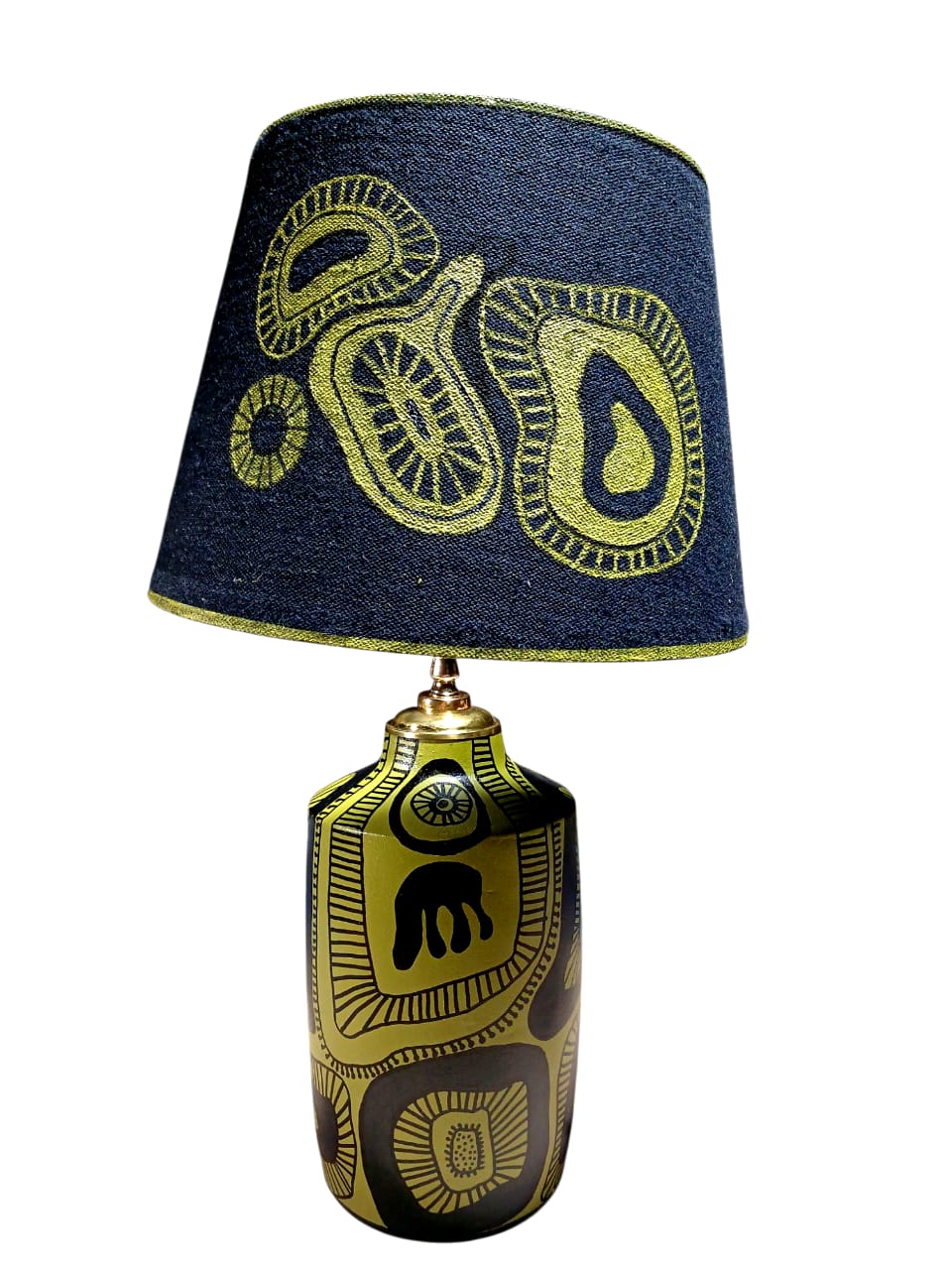 Organic Rhythm Hand-Painted Table Lamp