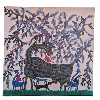Ancestral Tree Hand-Painted Canvas Art
