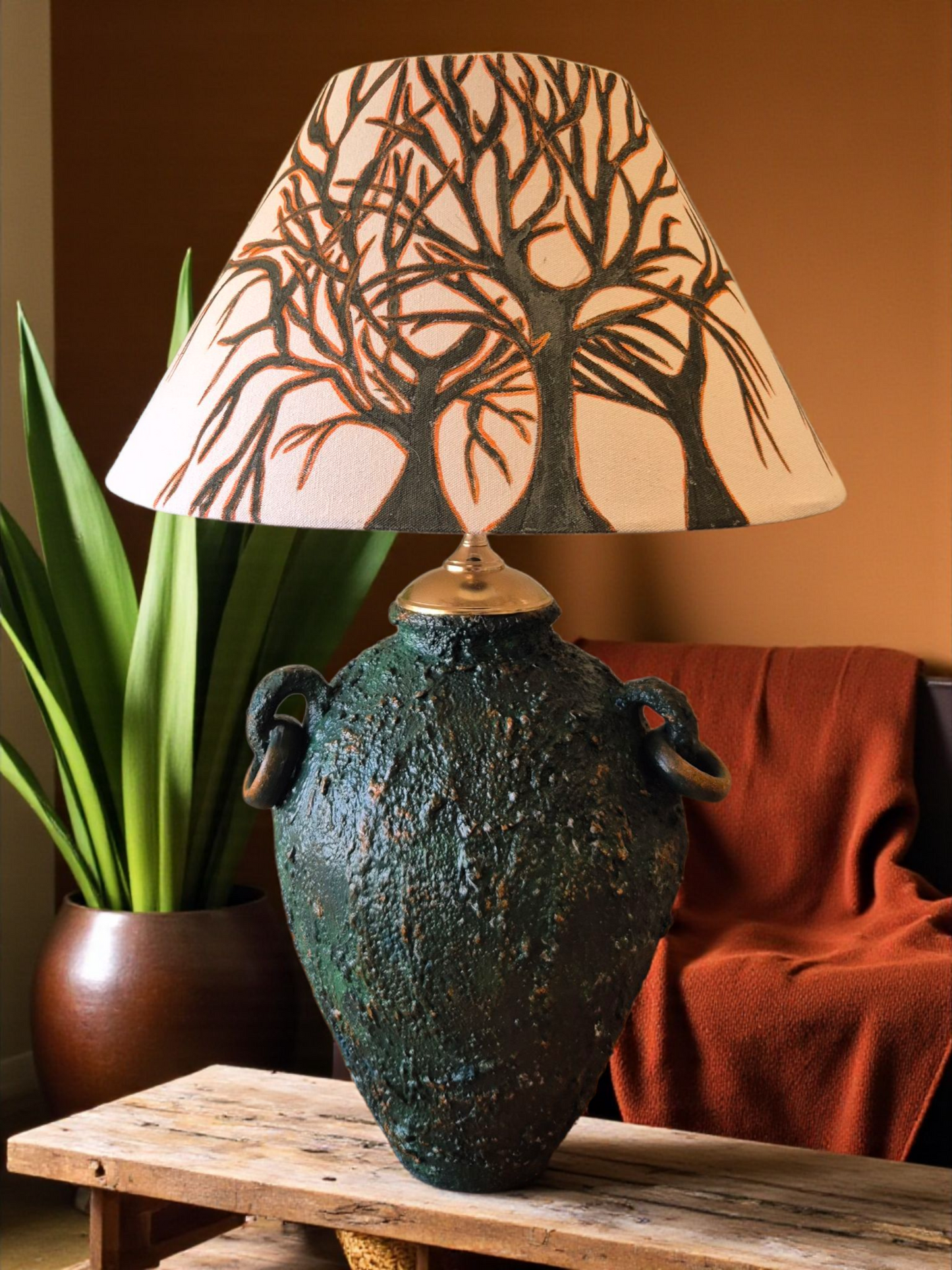 Sylvan Hand-Painted Table Lamp