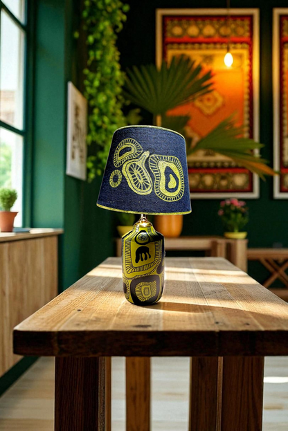 Organic Rhythm Hand-Painted Table Lamp