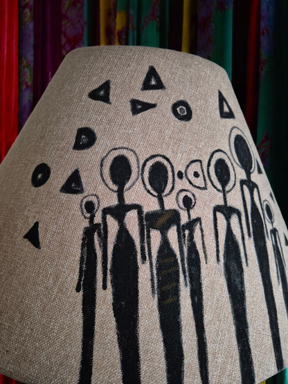 Ancestral Glow Hand-Painted Table Lamp