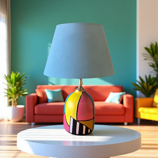 Color Mosaic Hand-Painted Table Lamp