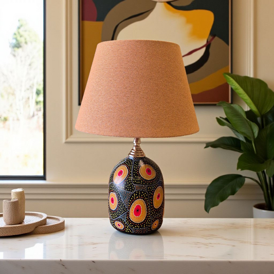 Golden Eye Hand-Painted Table Lamp