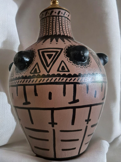 Ancestral Glow Hand-Painted Table Lamp