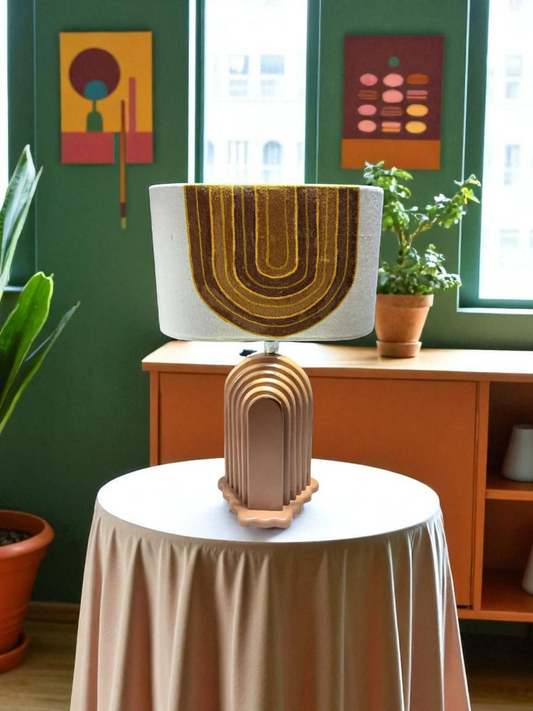 Desert Arch Hand-Painted Table Lamp