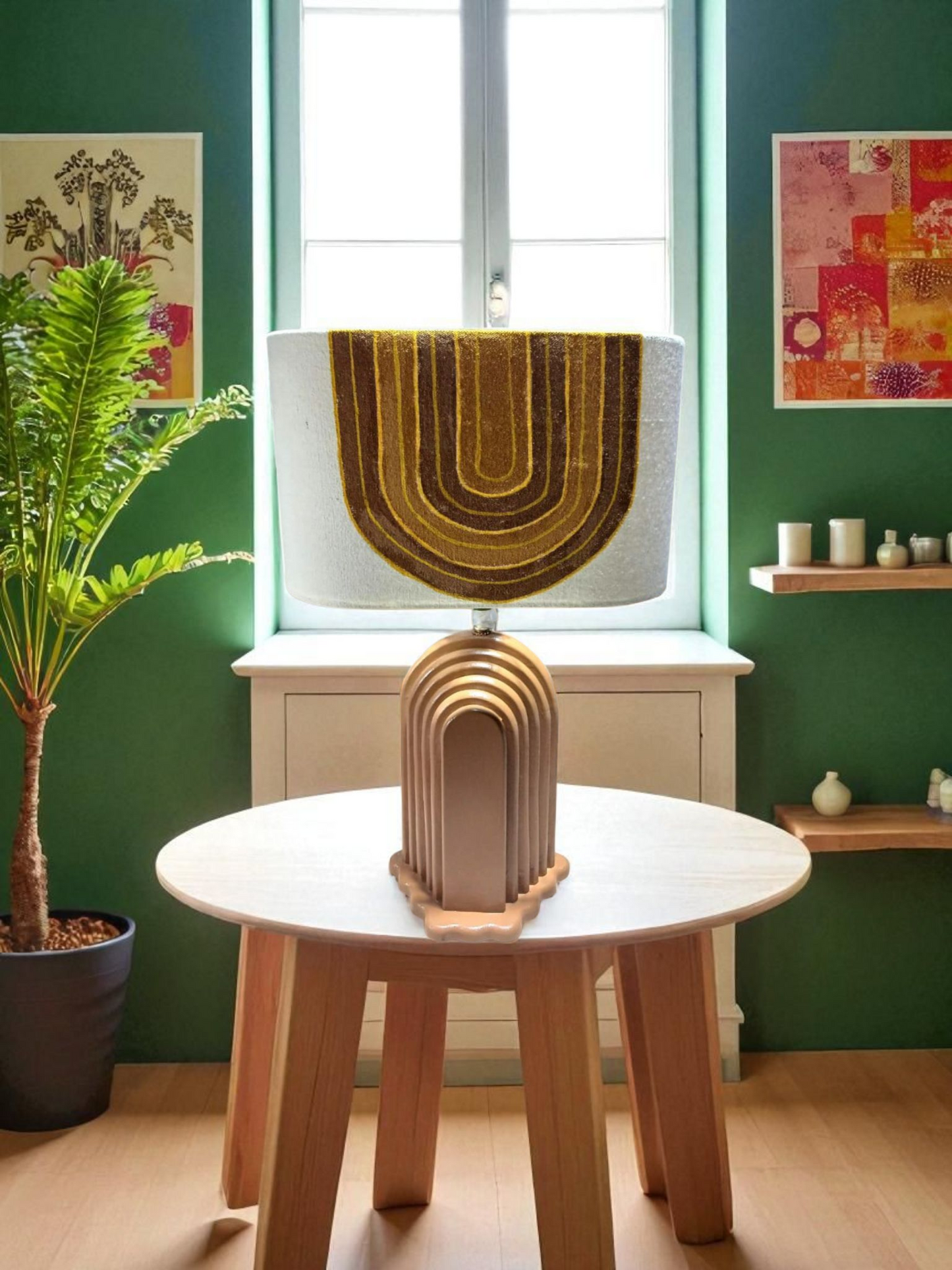 Desert Arch Hand-Painted Table Lamp