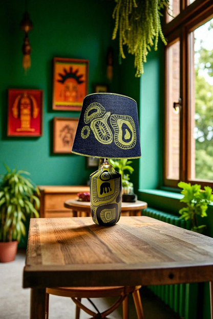 Organic Rhythm Hand-Painted Table Lamp