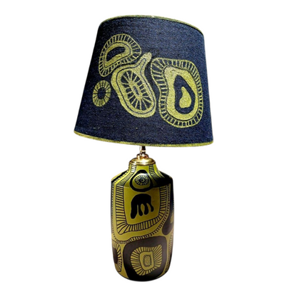 Organic Rhythm Hand-Painted Table Lamp